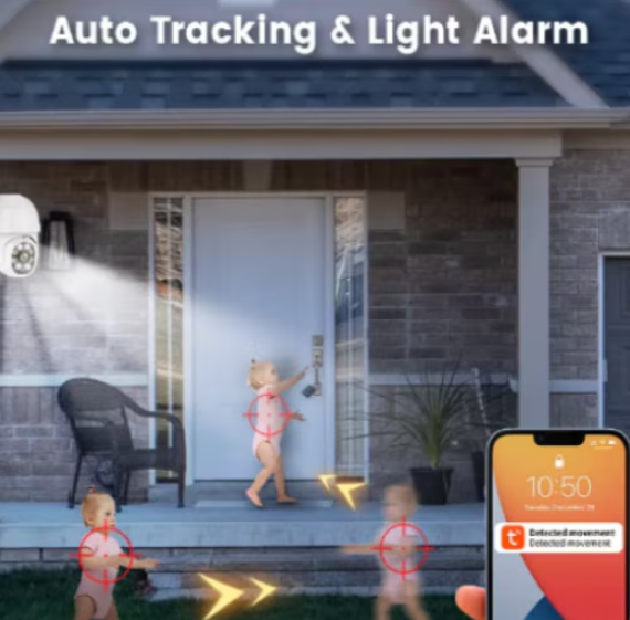 Camera de Supraveghere, Exterior, 3.0 MP, IR Night Vision, Color, HD, WiFi Smart, IP66, 2 Antene, Stocare Cloud, Suport Montare